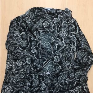 Black & White Silk PJs Set